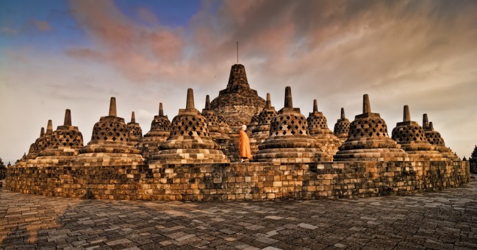 Photographing Borobudur in Central Java
